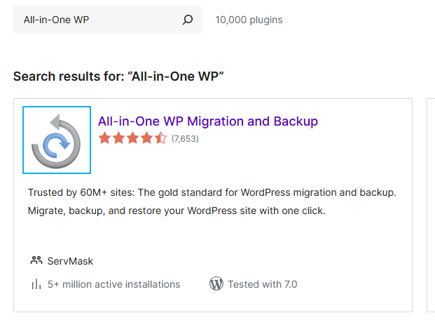 WordPress 全量备份插件 一键搬迁工具All-in-One WP Migration and Backup
