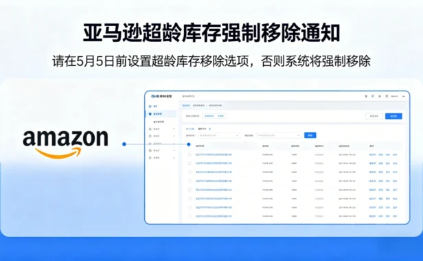 紧急提醒:亚马逊FBA超龄库存强制移除倒计时!5月5日前必须完成这项设置